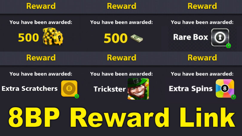 8 Ball Pool Rewards Links April | Coins + Gifts